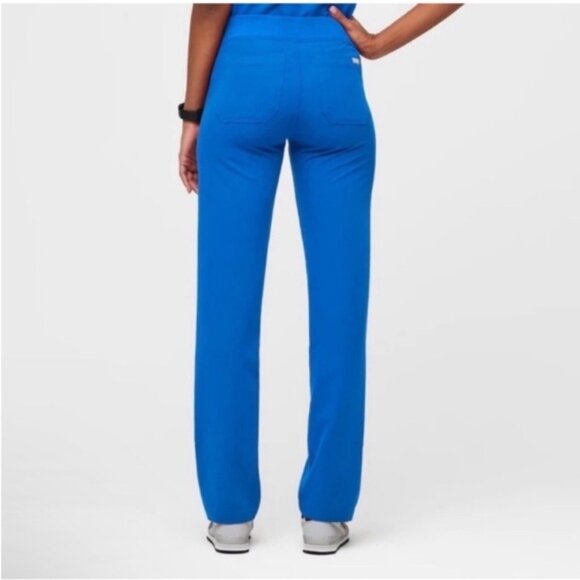 Figs Kade Cargo Scrub Pants Royal Blue Small Petite - Picture 9 of 9